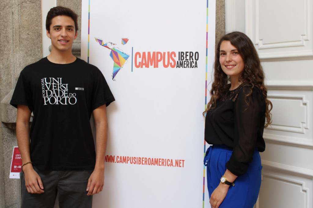 Estudiantes en la presentación de Campus Iberoamérica en Oporto